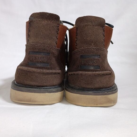 TOMS Chukka Brown Leather Lace-Up MENS BOOTS 10.5 main image 5